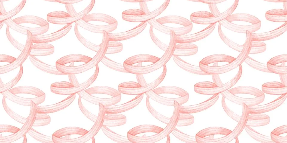 Pink ribbon seamless pattern isolated Stock-Illustration