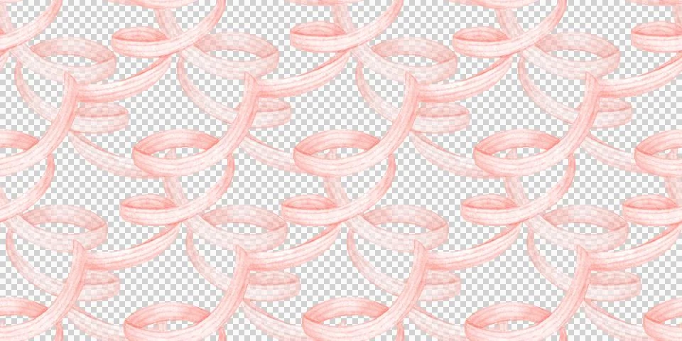Pink ribbon seamless pattern isolated Stock Illustration