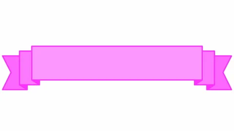 Pink ribbon for text white Stock Footage 149834399