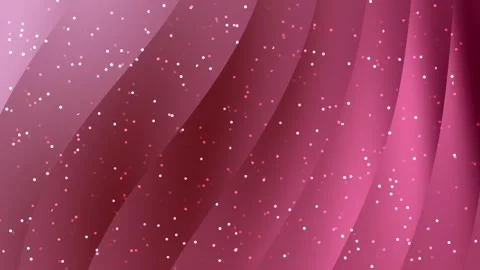 Pink Ribbon Waves With Falling Glitter Particles Animation Video stock 343023687
