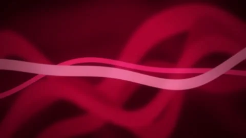 Pink ribbon waves undulating seamless loop motion background Stock Footage 344711797