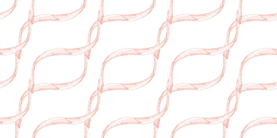 Pink a ribbons seamless pattern イラスト素材