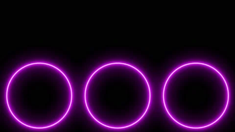 Pink ring glowing electric animation motion graphics Video stock 154010395