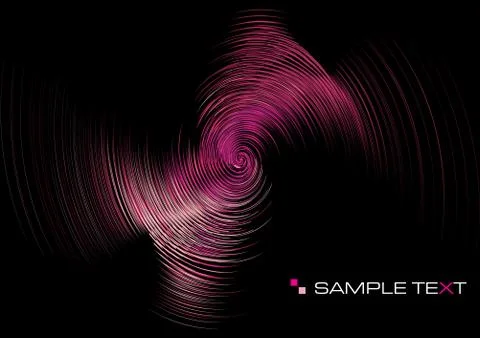 Pink ripple background with copy space, vector illustration Stock Illustration