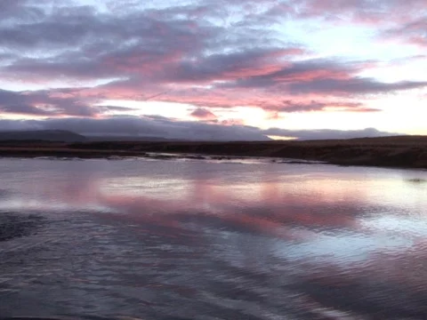 Pink River Stock Footage 490373