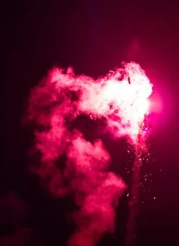 Pink rocket Foto stock