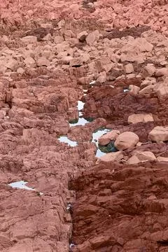 Pink rocks Stock Photos