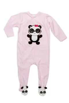 Pink romper with a pattern Stock Photos