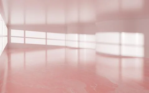 Pink room with marble, 3d rendering. Stock Illustration