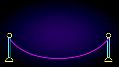 Pink Rope Divider Stock Footage 335632815