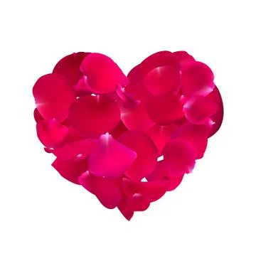 Pink rose petals. Stock Illustration