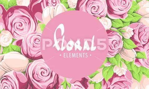 Pink rose texture background Stock Illustrationen