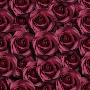 Pink roses seamless pattern design. Can be tiled Stock Photos
