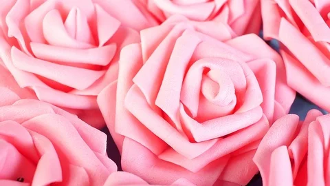Pink roses texture pattern Video stock 97653713