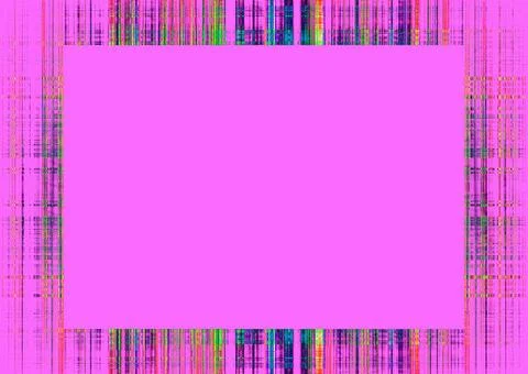 Pink rough lines frame Thin multicoloured rough lines frame with pink copy... Foto stock