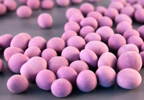 Pink round candy Stock Photos