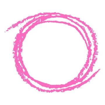 Pink round copy space or frame with pastel bright color circle form Stock Illustration