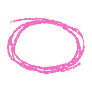 Pink round copy space or frame with pastel bright color ellipse form Stock Illustration