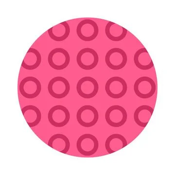 Pink Round Geometric Element and Shape for Creative Design Vector Illustration イラスト素材