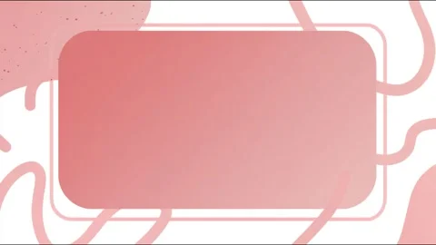 Pink rounded rectangle decorative border frame with flowing ribbon accents .. Stockbeeldmateriaal 339791732