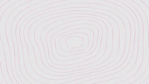 Pink Rounded Rectangle Particle Waves - Transparent 4K Loop Video stock 347286328