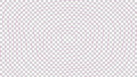 Pink Rounded Rectangle Particle Waves - 3D Illustration Stockillustratie