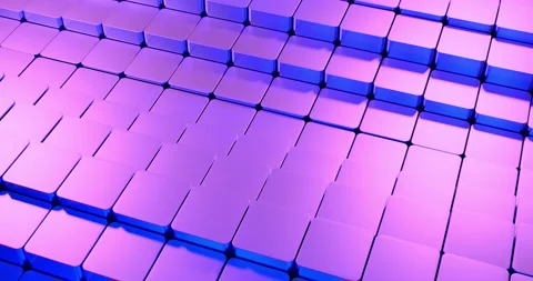 Pink rows of waving cubes. Design. Up an... | Stock Video | Pond5