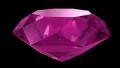 Pink ruby diamond gemstone gem stone spinning wedding background loop 4K 4k or 4k+ Resolution