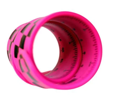 Pink ruler Stock Photos