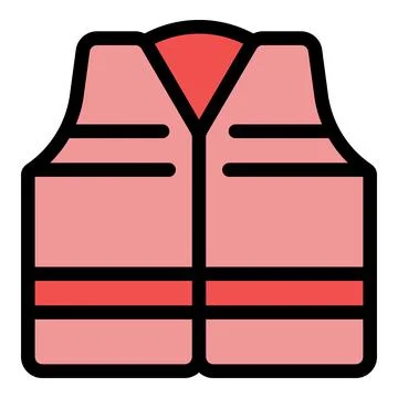 Pink safety vest ensuring worker protection in high risk environments Stock Illustration