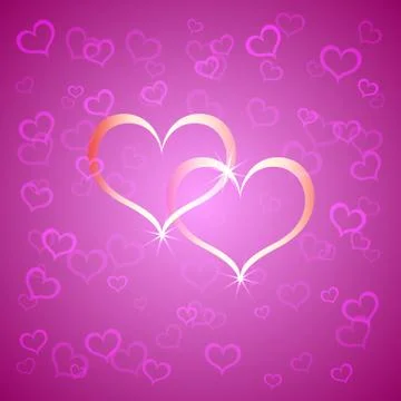 Pink Saint Valentines background Stock Illustration