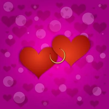 Pink Saint Valentines background Stock Illustration