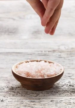 Pink salt Stock Photos