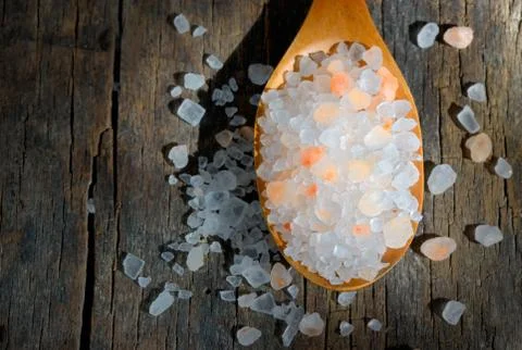 Pink salt Stock Photos