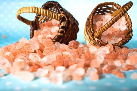 Pink salt Stock Photos