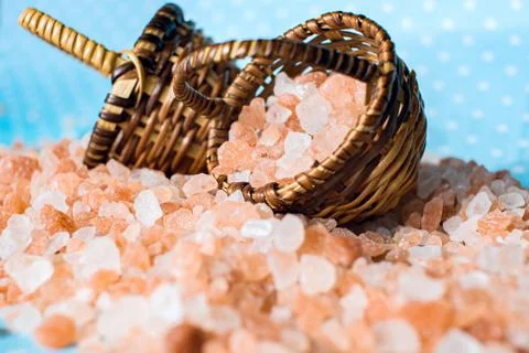 Pink salt Stock Photos