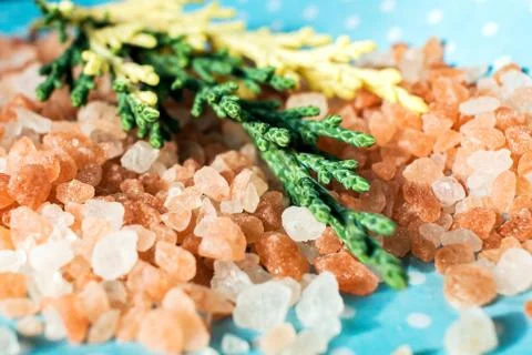 Pink salt Stock Photos