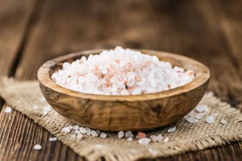 Pink Salt (selective focus) Stock Photos