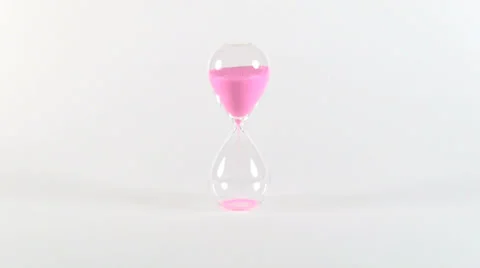 Pink sand clock 30 Stock Footage 22983312