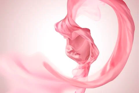 Pink satin element Stock Illustration