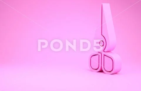 Isolated Pink Scissors Photos and Images & Pictures