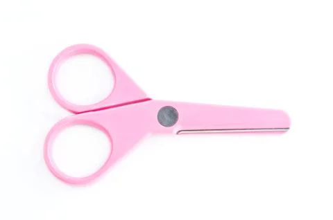 Pink scissors Foto stock