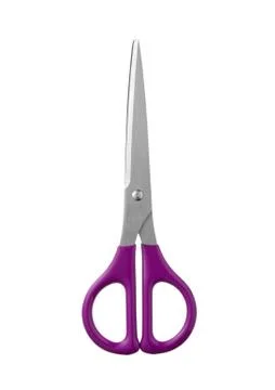Pink Scissors on a white background Stock Photos