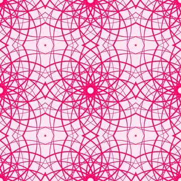 Pink seamless geometric pattern background Stock Illustration