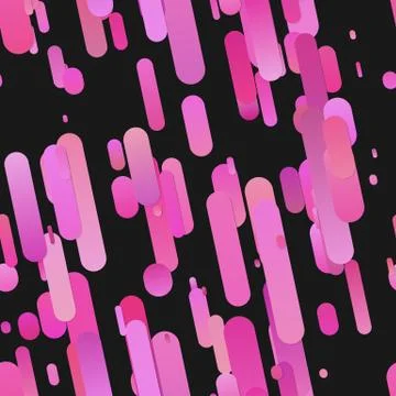 Pink seamless gradient rounded stripe background pattern - vector graphic 库存插图