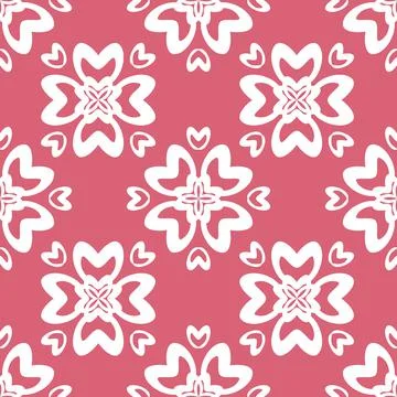 Pink seamless pattern, abstract motif for design and decoration, patchwork Stock Illustration