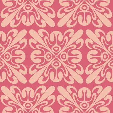 Pink seamless pattern, abstract motif for design and decoration, patchwork sq Stock Illustration