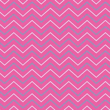 Pink seamless pattern with chevron design Stock Illustration