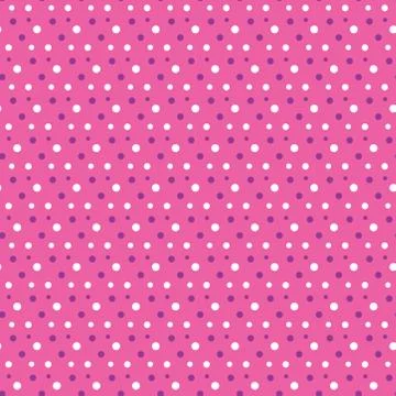 Pink seamless pattern with dots Stock Illustration