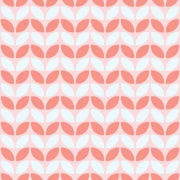 Pink seamless pattern with geometric shapes Stock Illustration